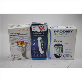 Digital Thermometers, Sonicare Brush Heads, Blood Glucose Monitoring System, 5 Pieces