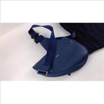 Dior Blue Leather Saddle Bag - Doublechecked By Entrupy