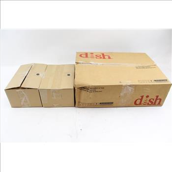 Dish Network Receiver With Accessories And Integrated LNBF Units, 3 Pieces