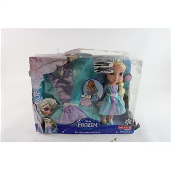 Disney Frozen Elsa Doll & Toddler Dress Gift Set