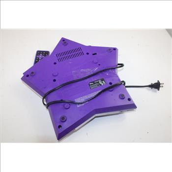 Disney Hannah Montana Purple Star Shaped Dvd Player With Remote