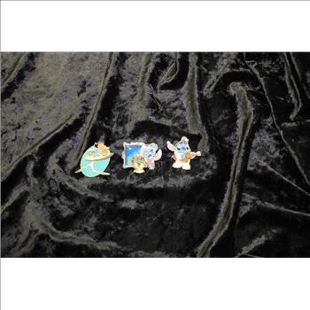 Disney Lilo And Stitch Pins, Lot Of 3