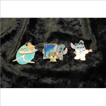 Disney Lilo And Stitch Pins, Lot Of 3