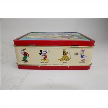 Disney Mickey Mouse School Bus Wagon 1997 Series #2 Metal Lunch Box