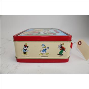 Disney Mickey Mouse School Bus Wagon 1997 Series #2 Metal Lunch Box