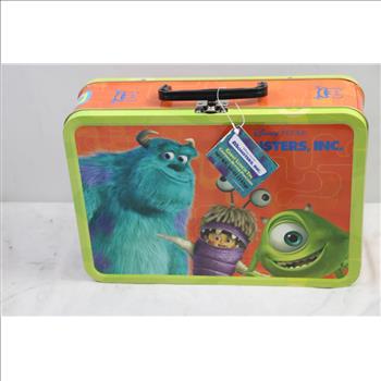 Disney Monster Inc.lunch Tin, With Toys