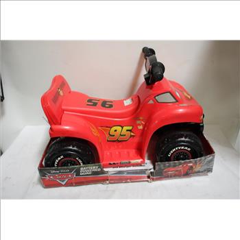 Disney PIXAR Cars Battery Powered Lightning Mcqueen Quad, KT1191WMB