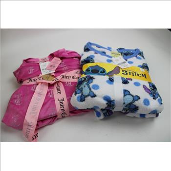 Disney Stitch Pajama Set, Juicy Couture Pajama Set, Stitch Pajama Pants, Small, 3 Pieces