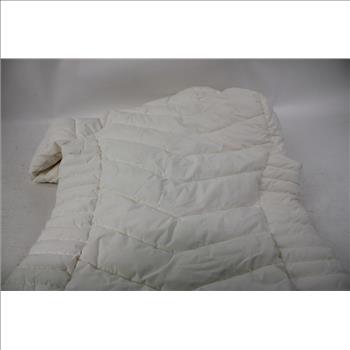 DKNY Lightweight Puffer Jacket, Ivory, Size XL