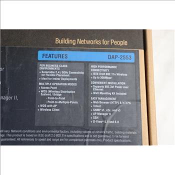 D-Link DAP-2553 Dual Band PoE Acess Point, 2 Pieces