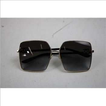 Dolce & Gabbana Square-Framed Gold/Black Sunglasses