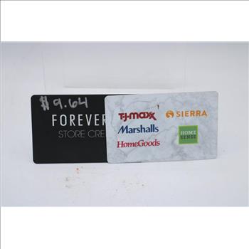 Domino's, Forever 21, And More Gift Card Lot, 9 Pieces