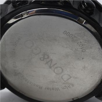 Don & Co Watch With Black Diamonds