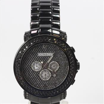 Don & Co Watch With Black Diamonds