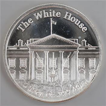 Donald J Trump 45th US President Fine Silver Round 1 Troy Oz