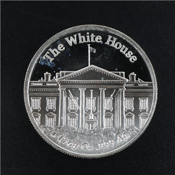 Donald J Trump 45th US President Fine Silver Round 1 Troy Oz