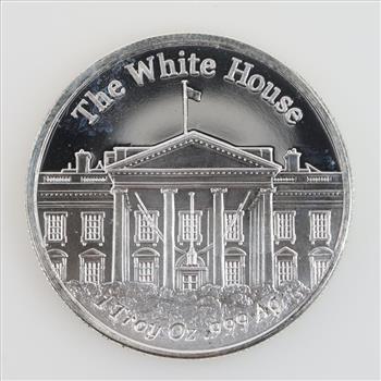 Donald J Trump 45th US President Fine Silver Round 1 Troy Oz