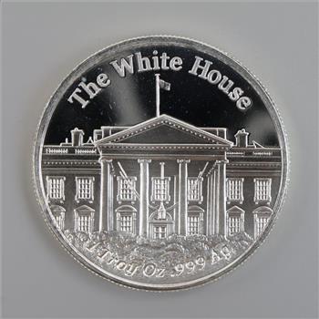 Donald J Trump 45th US President Fine Silver Round 1 Troy Oz
