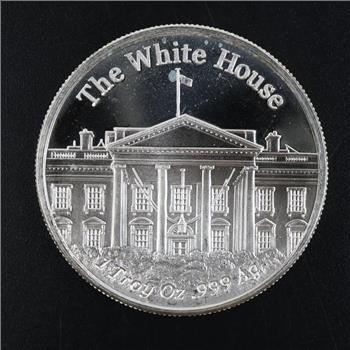 Donald J Trump 45th US President Fine Silver Round 1 Troy Oz