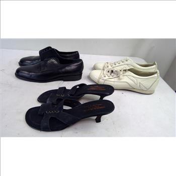 Donald Pliner Heels Size 8, Rossetti One, Vibram Leather, 3 Pairs