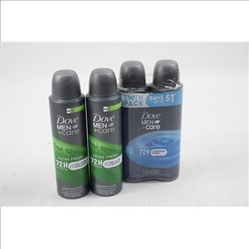 Dove Body Wash, Men+Care Deoderant Spray, 5 Pieces