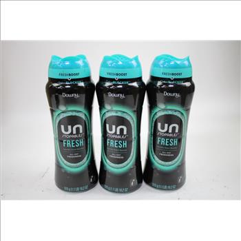 Downy Unstopables Fresh Laundry Scent Booster, 1.1lb, 3 Pieces