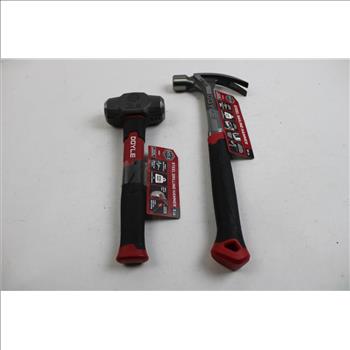 Doyle 3 Lb Steel Drilling Hammer, And 16 Oz Steel Nailing Hammer