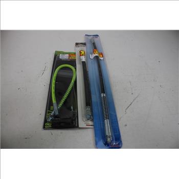 Drain Auger, Whip Hose Extension, Pressure Washer Turbo Nozzle, And More, 6 Pieces