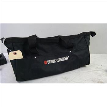 Dremel 8220 Rotary Tool, Dremel Accessory Storage Kit, And Black & Decker Bag