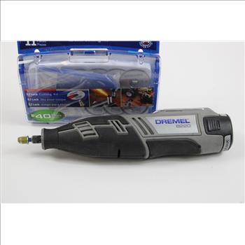 Dremel Cordless Rotary Tool 8220 With Battery Pack And Dremel EZ Lock Cutting Kit 11-Pieces EZ688-01