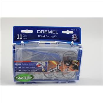 Dremel Cordless Rotary Tool 8220 With Battery Pack And Dremel EZ Lock Cutting Kit 11-Pieces EZ688-01