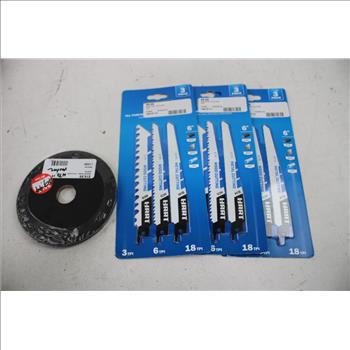 Dremel, Hart, Chicago Electric Swivel Blades, Saw Blades, Grinding Wheels, 7 Pieces