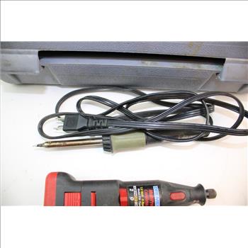 Dremel Multipro Cordless Rotary Tool & Radioshack Soldering Iron In Dremel Case
