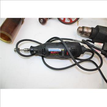 Dremel Multipro Rotary Tool, Black & Decker Drill, & More In Black Skil Tool Bag; 5 Pieces