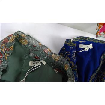 Dresses And Shirts Bulk Lot, Size Small - DAMAGED, TORN SECURITY TAGS, 7 Pieces