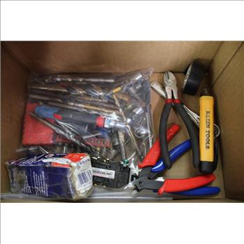 Drill Bits, Wire Cutter, Tape, Pliers, Voltage Tester & More
