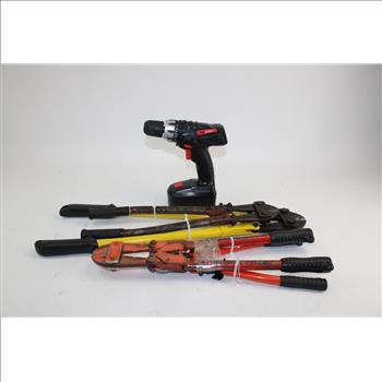 Drill Master Drill & Assorted Bolt Cutters; 5 Pieces