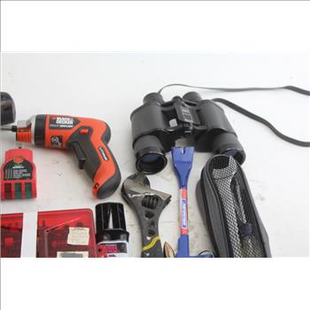 Drill Master Model 69651 Drill/Driver, Black & Decker LI4000 Type 5 Rechargeable Screwdriver, Misc Hand Tools And More; 10+ Item