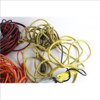 Drop Light And Extension Cords, 4 Pieces
