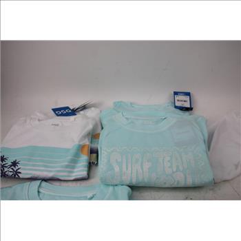 DSG Girls' Cotton Graphic Tee Medium & Large 8 Pieces