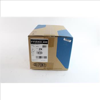 Du Pont Tyvek 400 Coveralls Size 2X, 25 Count Box