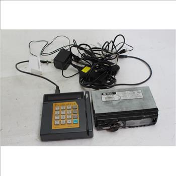 Dual Car Stereo System, Card Machine Reader, & Assorted Power Cords; 3+ Pieces