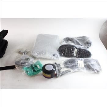 Duffle Bag With TyChem Suit, Respirator & More Hazmat Equipment, 4 Pieces
