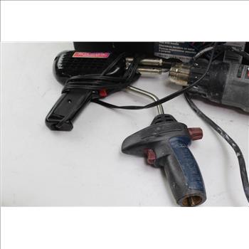 Dura-bull Toolbox With Porter Cable Heat Gun, Lenox Soldering Kit And More Tools