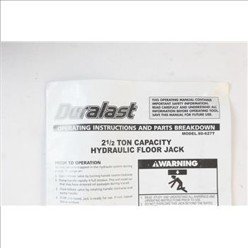 Duralast 2.5 Ton Hydraulic Floor Jack