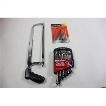 Duralast 6 Piece Ratcheting Wrench Set, Professional High Pressure Filter Attachment, Bungee Cord, Knife And More, 3+ Pieces