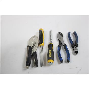 Duralast Torque Wrench Socket Set, Dewalt Drill Bit Set,and Kobalt Tool Bag With Misc Tools, 5+ Pieces