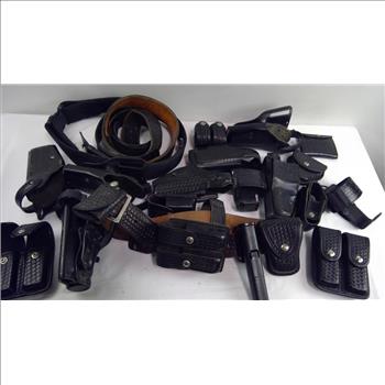 Duty Belt And Holster Lot, 20+ Pieces
