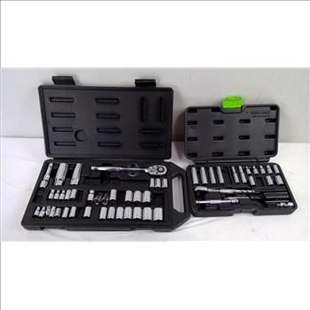 DynaCraft, Pittsburgh Ratchet And Socket Kit, Makita, Hitachi Drill Bits Kits, 4 Pieces