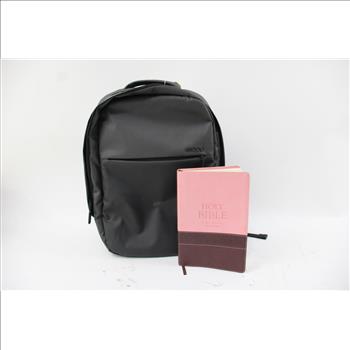 E Loop Backpack, Swiss Gear Backpack, The Holy Bible And Others, 4+ Pieces